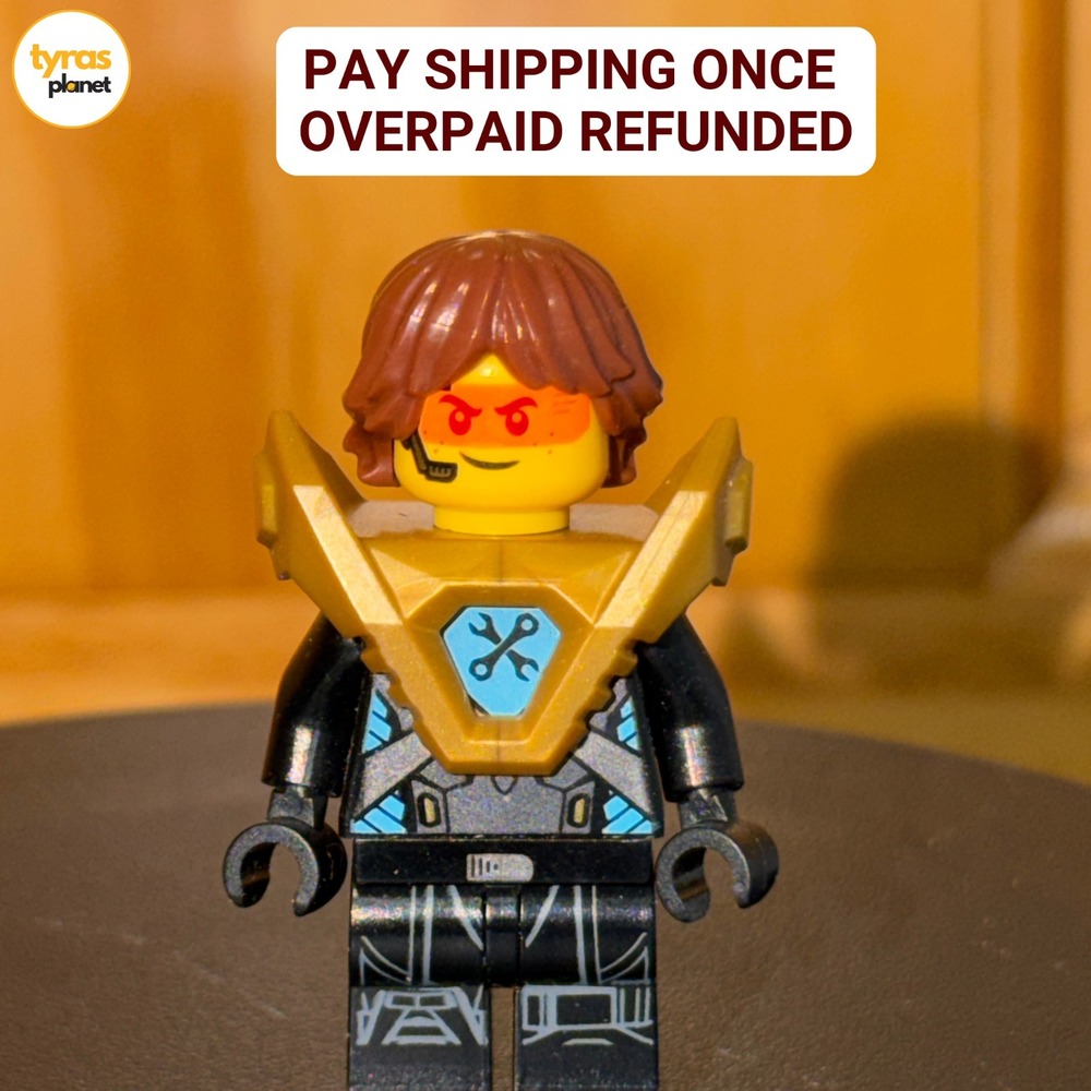 LEGO 271824 Nexo Knights Robin Underwood Minifigure Pearl Gold‎ Armor nex139